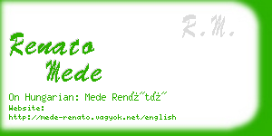 renato mede business card